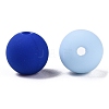 Rubberized Style Imitated Silicone Acrylic Beads MACR-T048-01C-08-2