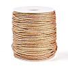 100M Segment Dyed Round Nylon & PET & Polyester Metallic Braided Cord OCOR-N009-01C-1