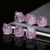 Natural Amethyst Exploded Fur Nine-Tailed Fox Beads PW-WGD436F-01-2