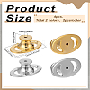 4Pcs 2 Colors Brass Ear Nuts KK-LP0002-08-2