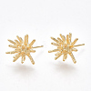 Brass Stud Earrings KK-S350-360-1