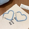 Alloy Epoxy Hoop Earrings FS-WG979F0-10-1