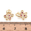 Brass Micro Pave Cubic Zirconia Charms KK-N263-147C-G-3