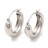 Rack Plating Brass Plain Hoop Earrings EJEW-R152-01P-1