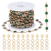 DIY Brass Rhinestone Jewelry Sets Making Kits DIY-OC0014-15A-1