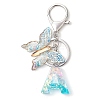 Butterfly Shape Resin & Acrylic Keychain KEYC-JKC01067-3