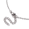 Natural Green Aventurine Interchangeable Holder Pendant Necklace for Women NJEW-JN04631-01-5
