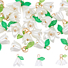 30Pcs Pearlized Acrylic Penadnts FIND-BM0001-66-7