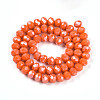 Electroplate Glass Beads Strands EGLA-A034-P8mm-A29-2