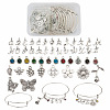 Biyun DIY Birthstone Charm Bangle Making Kit DIY-BY0001-34-1