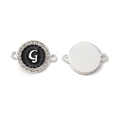 Alloy Enamel Links Connectors ENAM-TAC0003-01S-02G-1