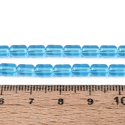 Transparent Glass Beads Strands GLAA-T028-14T-04-1