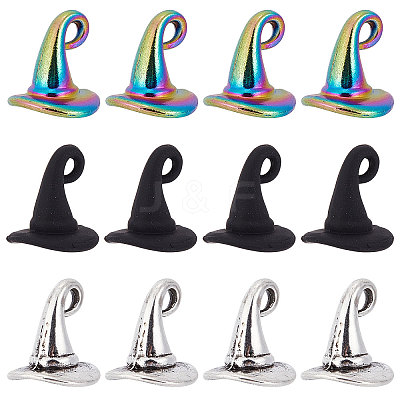 60Pcs 3 Style Rainbow Color Alloy Pendants FIND-SC0004-19-1