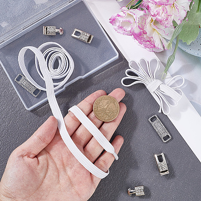 Alloy Rhinestone Shoelace Buckle DIY-GF00074-22-1