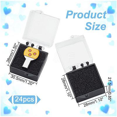 Plastic Box with Sponge CON-WH0106-12B-1