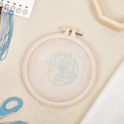 DIY Dandelion Pattern Embroidery Making Kit DIY-WH0349-154-1