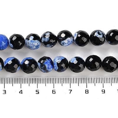Natural Fire Crackle Agate Beads Strands G-M437-A01-01J-1