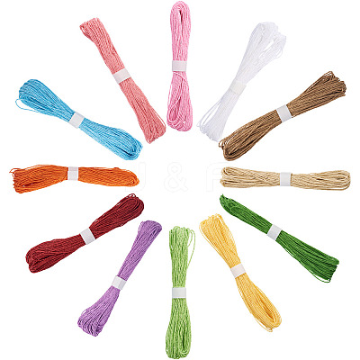 12 Bundles 12 Colors Twisted Paper Cord DIY-TA0013-29-1