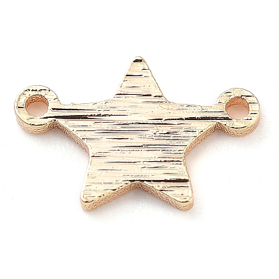 Brass Star Connector Charms KK-U028-09G-1
