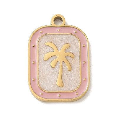 304 Stainless Steel Enamel Pendants STAS-I322-83G-A-1