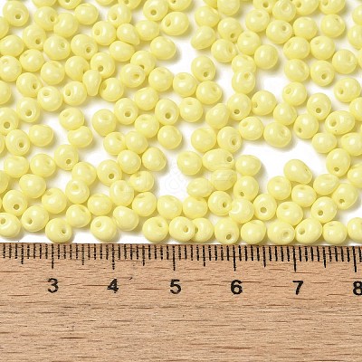 6/0 Opaque Baking Paint Glass Seed Beads SEED-M012-02A-19-1