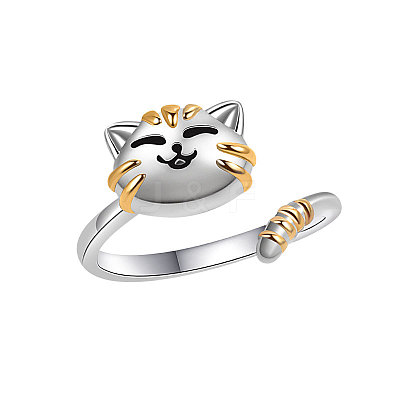 Adjustable Opening Brass with Enamel Ring PW-WG20627-01-1