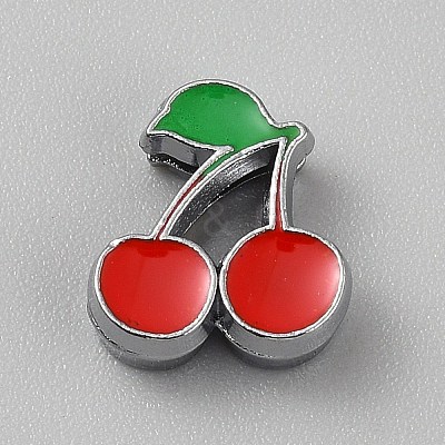 Alloy Enamel Beads PALLOY-CJC0022-002P-1