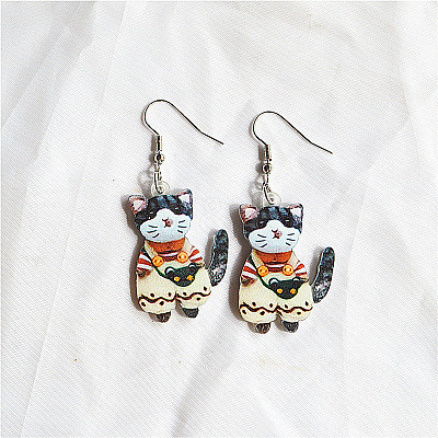 Easter Acrylic Dangle Earrings FS-WG38FCF-03-1