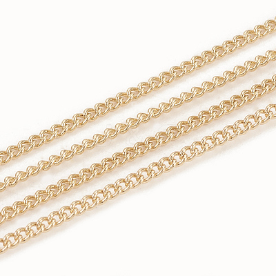 Soldered Brass Curb Chains CHC-S003-10G-1