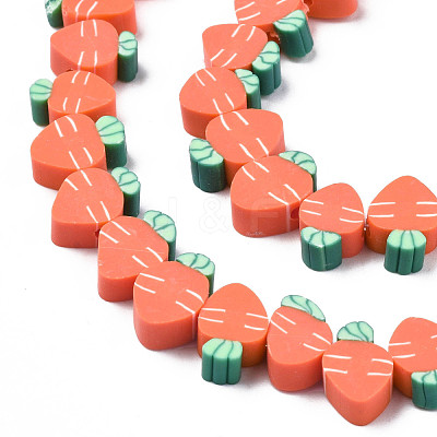 Handmade Polymer Clay Bead Strands X-CLAY-N011-47-1