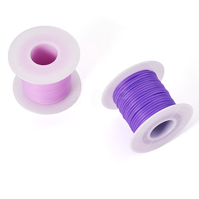 20M 2 Colors Hollow Pipe PVC Tubular Synthetic Rubber Cord RCOR-TA0001-23-1