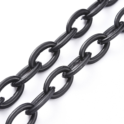 Personalized ABS Plastic Cable Chain Necklaces NJEW-JN03310-02-1
