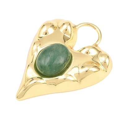 Natural Green Aventurine Pendants GG-G001-02G-12-1