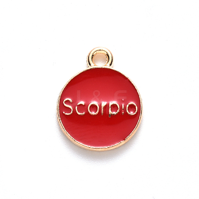 Alloy Enamel Pendants ENAM-S124-01A-07L-1