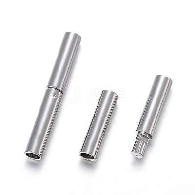 Tarnish Resistant 304 Stainless Steel Bayonet Clasps X-STAS-F108-12P-2.2mm-1