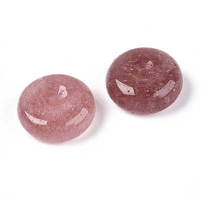 Natural Strawberry Quartz Pendants G-N353-05A-12-1