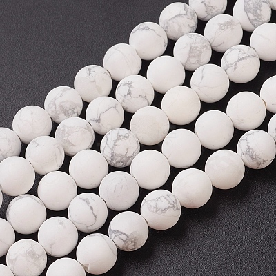 Natural Howlite Beads Strands X-G-G770-06-1