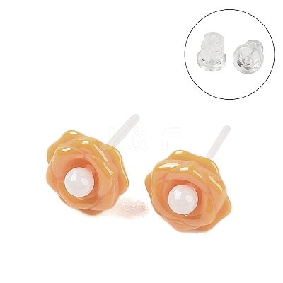 Hypoallergenic Bioceramics Zirconia Ceramic Stud Earrings EJEW-C111-02B-1