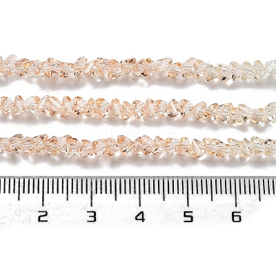 Transparent Glass Bead Strands GLAA-H023-03H-1