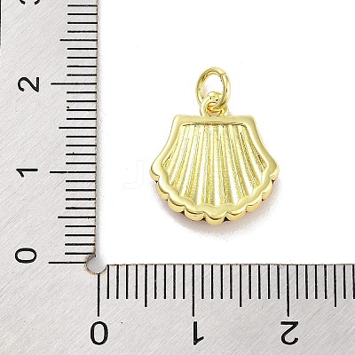 Real 18K Gold Plated Rack Plating Brass Enamel Charms KK-M293-31G-05-1