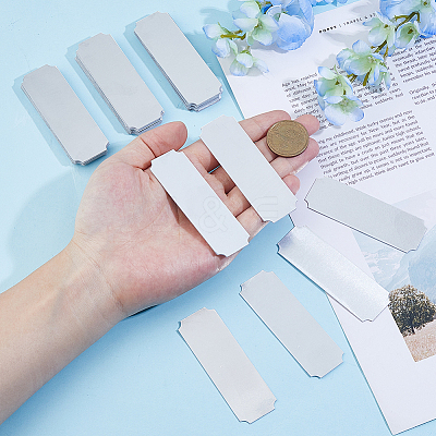 40Pcs Aluminum Blank Name Cards DIY-DC0003-12P-1