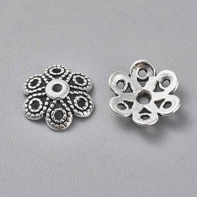 Tibetan Style Alloy Fancy Bead Caps LS-TIBEB-LF10883YKG-AS-FF-1