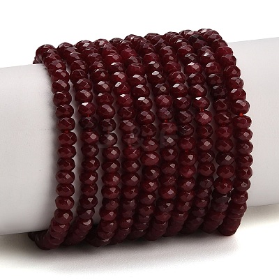 Dyed Natural White Jade Beads Strands GG-CBAF9EE-A20-3x4mm-1