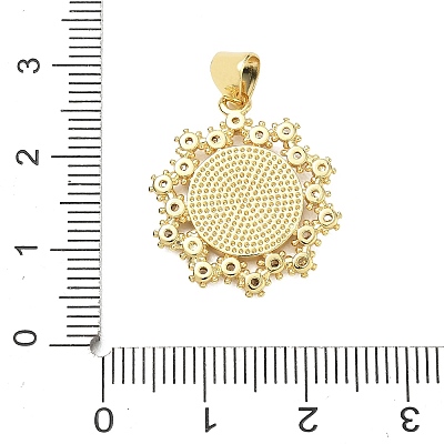 Religion Cross Brass Micro Pave Clear Cubic Zirconia Pendants CU-CBA83A6-03D-G02-1