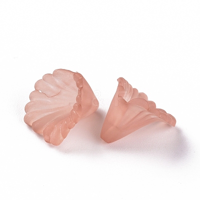 Frosted Acrylic Bead Caps MACR-S371-10A-763-1