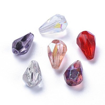 Electroplate Czech Glass Beads GLAA-O018-15-1