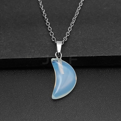 Moon Opalite Pendant Necklaces AK5365-6-1