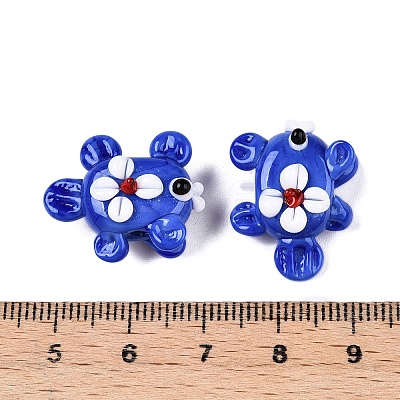 Handmade Lampwork Bumpy Beads Strands LAMP-T021-25C-1