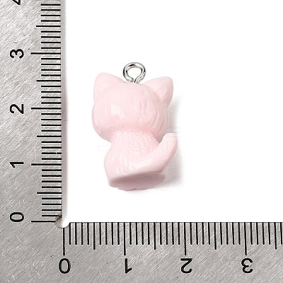 Opaque Resin Pendants X-RESI-F065-02-1