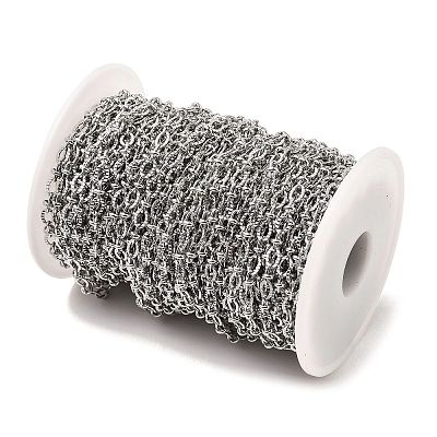 Non-Tarnish 304 Stainless Steel Oval Link Chains CHS-P018-23P-1